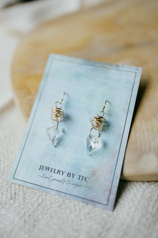 Wild Heart Earrings ( Available in Sterling Silver & 14K Gold Filled )