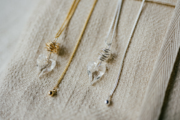 Wild Heart Pendant Necklace in Adjustable Chain ( Available in Sterling Silver & 14K Gold Filled )