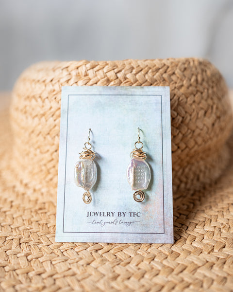 Pearl Earrings ( Available in Sterling Silver & 14K Gold Filled )