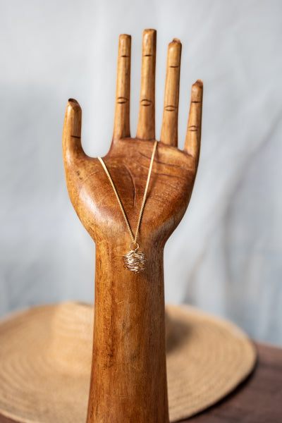 The Sparkling Nest Necklace with Crystals or Pearls ~ ( Available in Sterling Silver & 14K Gold Filled )