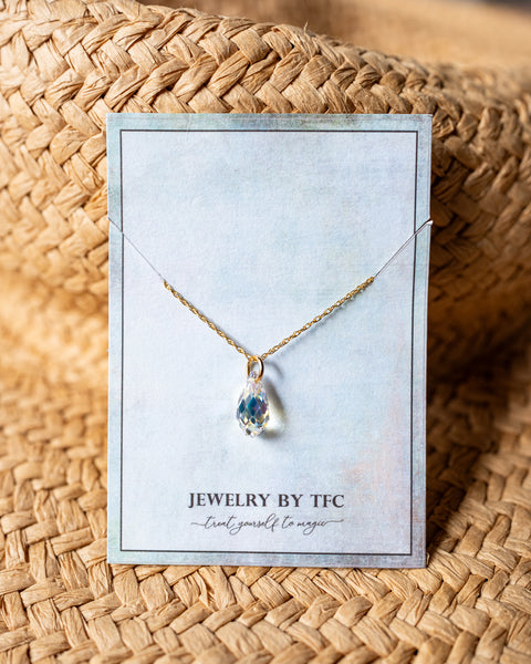 Bekah Necklace ~ Choices of 3 Gorgeous Colors ( Available in Sterling Silver & 14K Gold Filled )