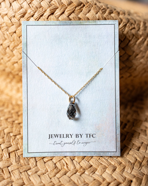 Bekah Necklace ~ Choices of 3 Gorgeous Colors ( Available in Sterling Silver & 14K Gold Filled )