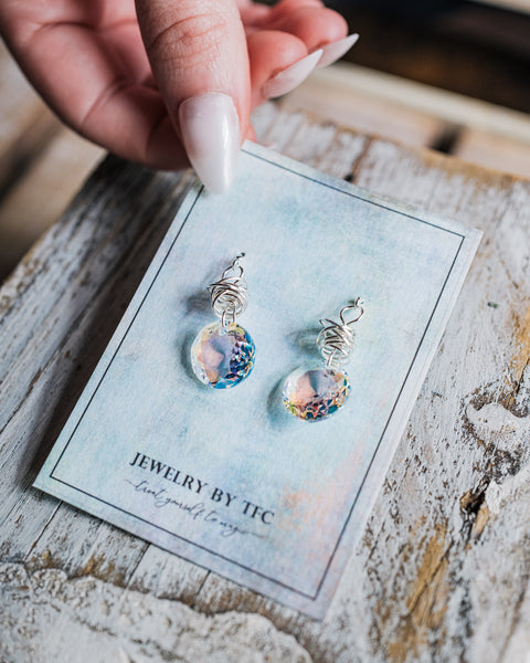Prism Disc | Choices of 4 Different Swarovski Colors ~ ( Available in Sterling Silver & 14K Gold Filled )