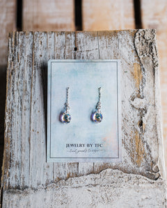 Threader Earrings | Choices of 4 Different Swarovski Colors ( Available in Sterling Silver & 14K Gold Filled )
