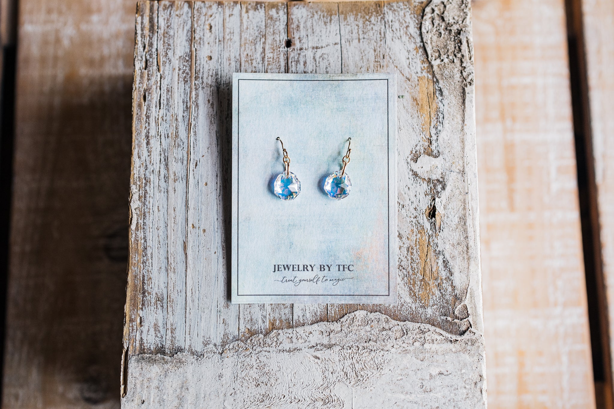 Princess Drop Earrings ~ Choices of 3 Colors ( Available in Sterling Silver & 14K Gold Filled )