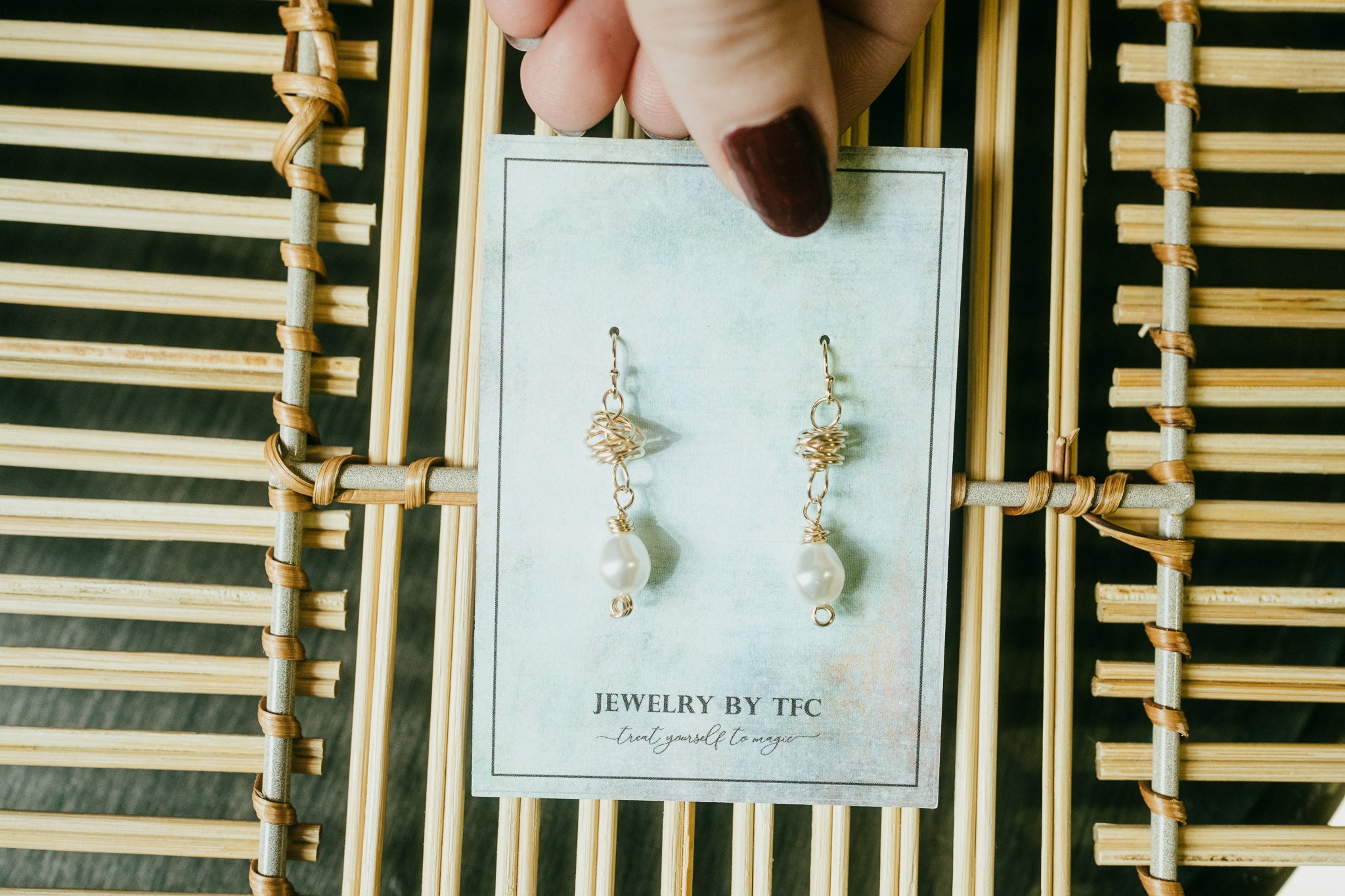 Pearly Nest Earrings ( Available in Sterling Silver & 14K Gold Filled )