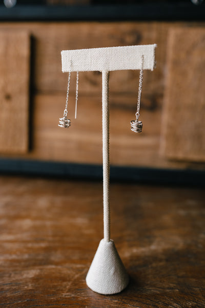 Threader Nest Earrings ( Available in Sterling Silver & 14K Gold Filled )