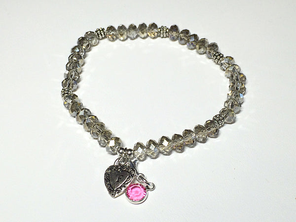 Birthstone Bracelets (Silver)