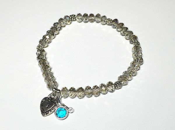 Birthstone Bracelets (Silver)