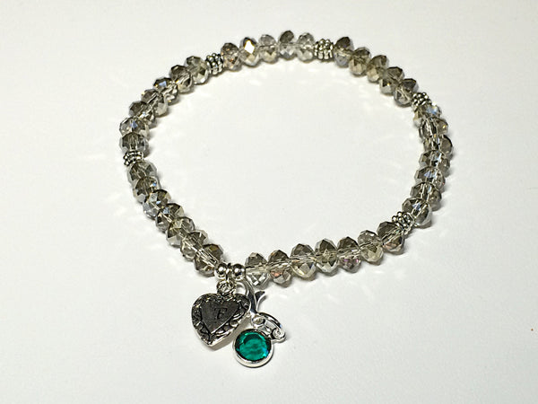 Birthstone Bracelets (Silver)