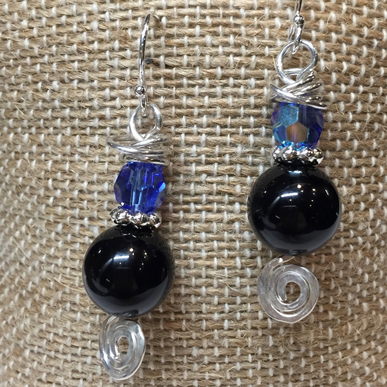 Blue Line Earrings