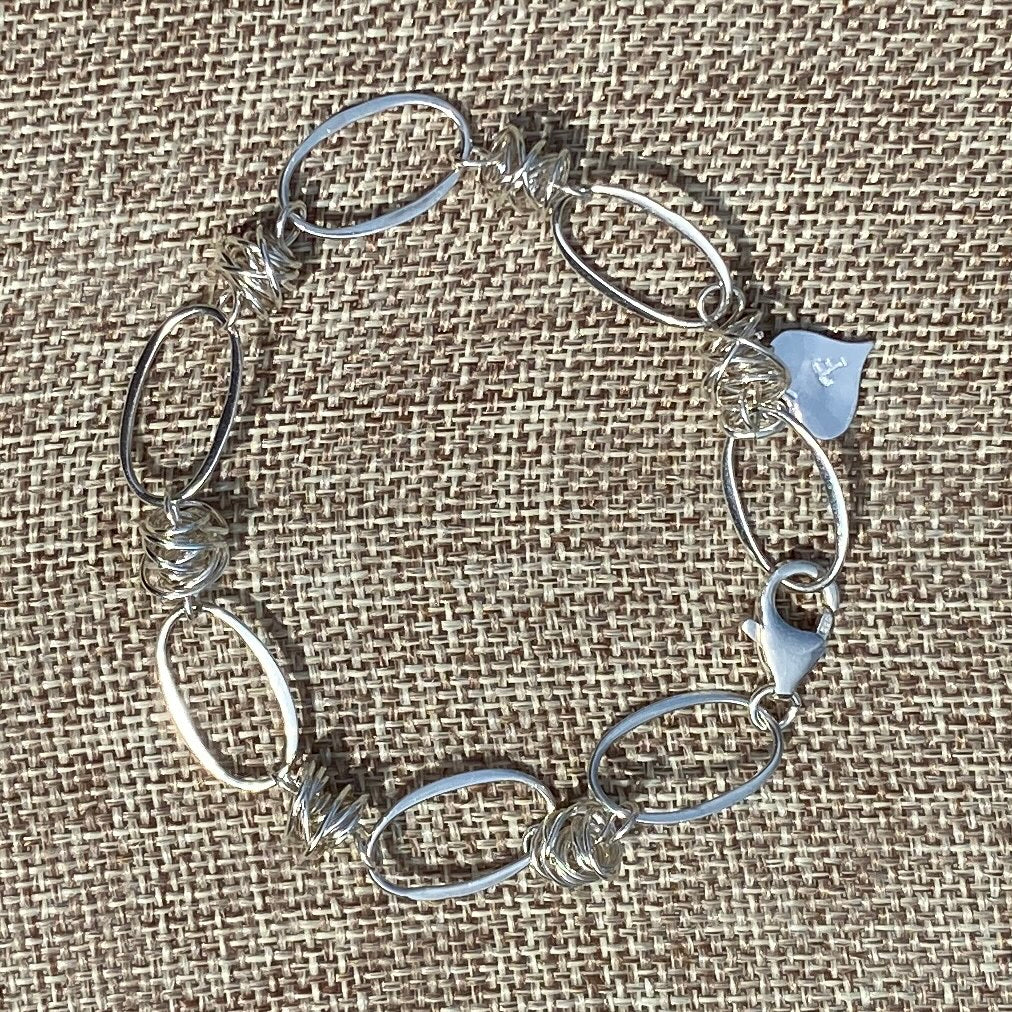 The Nest Bracelet with Sterling Links ~ Available with Sterling Silver or 14k Gold Filled Nests
