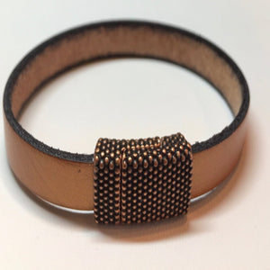 Metallic Leather  (Available in Copper and Gunmetal)