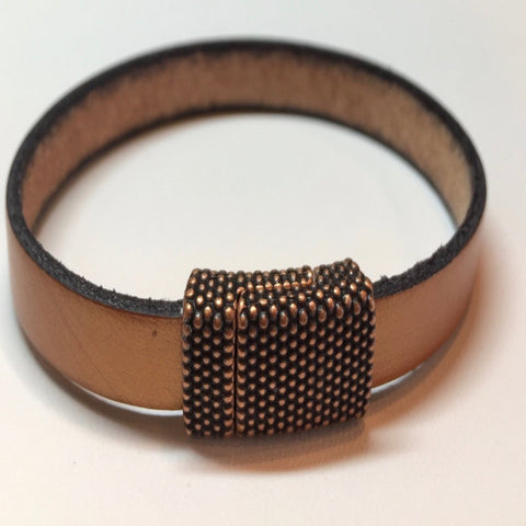 Metallic Leather  (Available in Copper and Gunmetal)